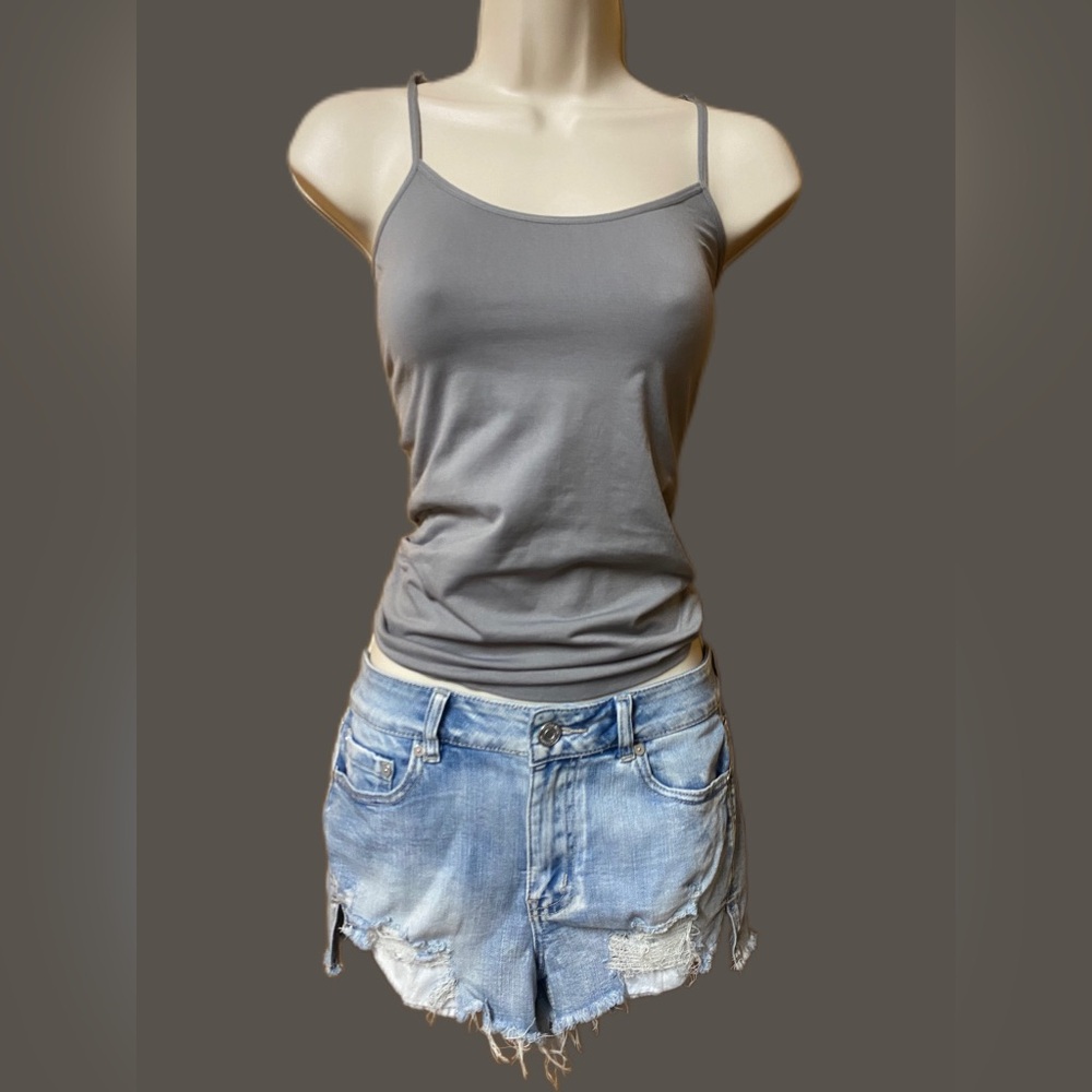 🩶Charlotte Russe Gray Cami Tank S/M